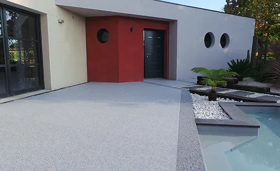 Pose de tapis de marbre